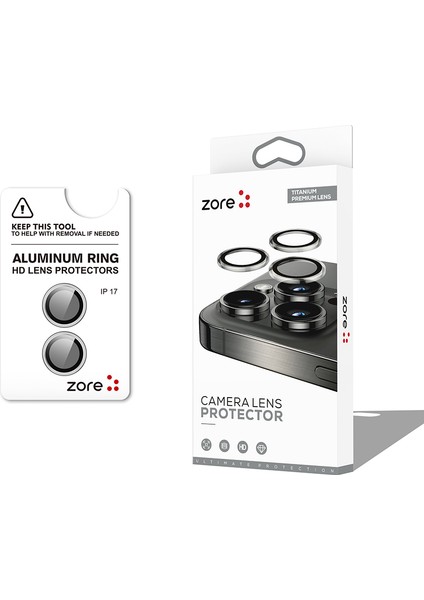 Cl-12 Premium iPhone17 Anti-Reflective Kamera Lens Koruyucu