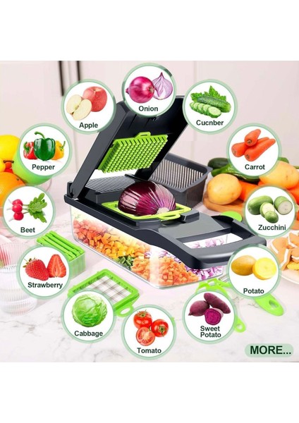 Doğrayıcı Dicer Patates Sebze Küp Rende Mandolin Dilimleyici Jülyen Kesici Mutfak Chopper