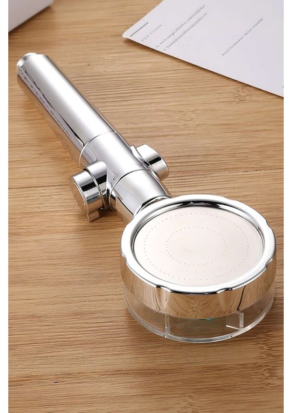 Turbo Duş Başlığı Su Tasarruflu 360 Hareketli Pervaneli Tazyikli Tuşlu Duş Başlığı (5358) fiyatları