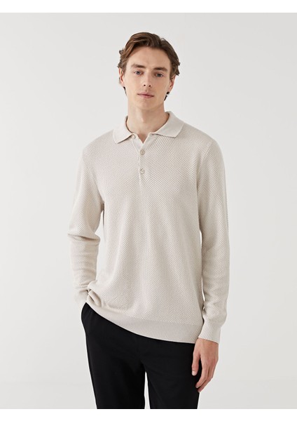 Yeni Sezon Polo Yaka Uzun Kollu Erkek Triko Kazak