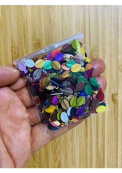 Renkli Kulplu Kahve Çekirdeği Oya, Abiye, Halhal, Bileklik, Kolye. Pleksi (Kalın) Plastik Pul. 20GR. fırsatları