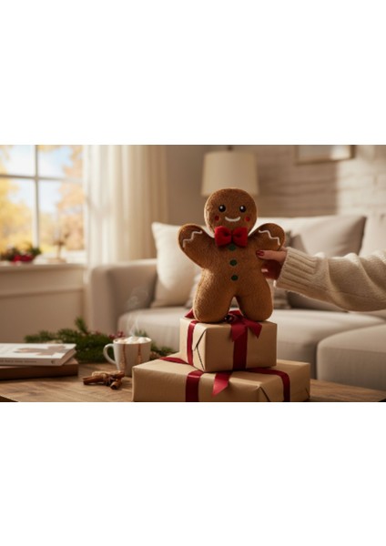 Kurabiye Adam Yılbaşı Dekorasyon 30 cm Peluş Oyuncak fiyatları