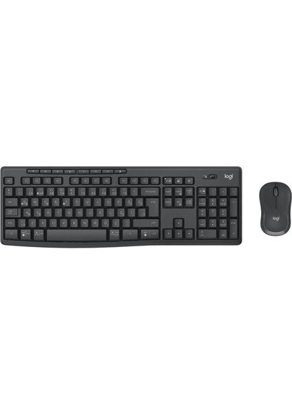 Logıtech MK370 Türkçe Kablosuz Kurumsal Siyah 920-012074 Q Klavye+Mouse