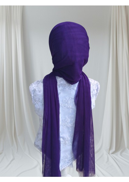 Aksesuar Dahil Mor Likralı Kumaş Tek Tek Hazır Şal Hazır Türban Hazır Duvak fiyatları