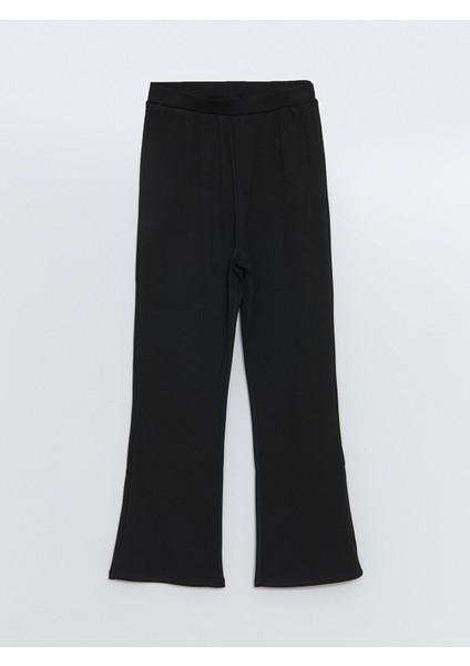 Yeni Sezon Beli Lastikli Ispanyol Paça Kız Çocuk Tayt