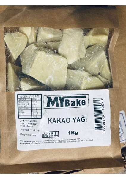 Katı Kakao Yağı 1kg