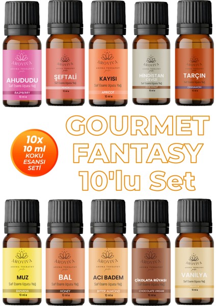 Gourmet Fantasy 10'lu Set Oda Kokusu Esansı - Tatlılık (10X10ML)