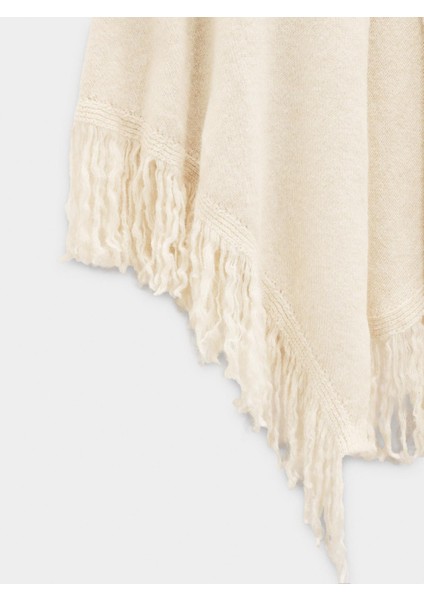 Püsküllü Yün Karışımlı Uzun Giyilebilir Şal modelleri