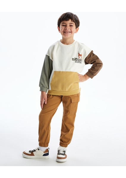 Yeni Sezon Beli Lastikli Erkek Çocuk Jogger Pantolon