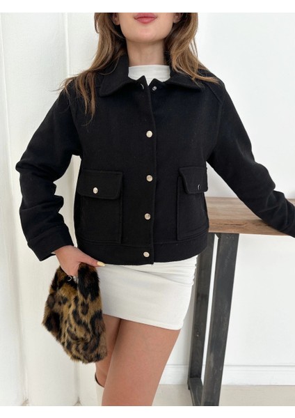 Lvsqvr Zr Model Kaşe Ceket Siyah ST255807 (Beden: M) indirimleri