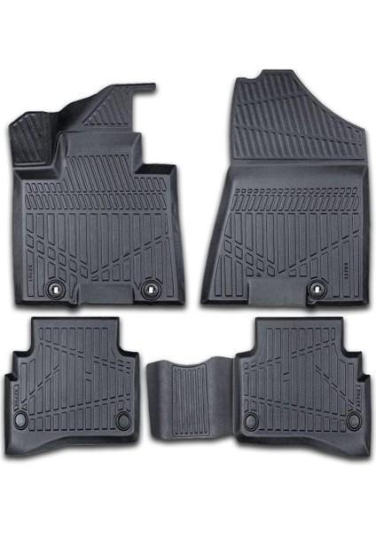 Kia Sportage Suv 2016-2021 Için Havuzlu Paspas, Yüksek Kenarlı, Esnek, Araca Özel, Kokusuz, Oto Paspas