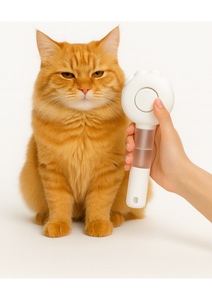 Su Hazneli Püskürtme Özellikli Kedi ve Köpek Tarağı | Bakım Fırçası fırsatları