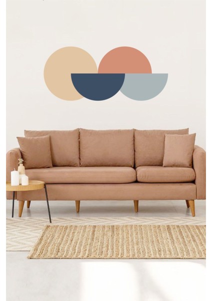 Daire Desenler Duvar Sticker 80X35 cm