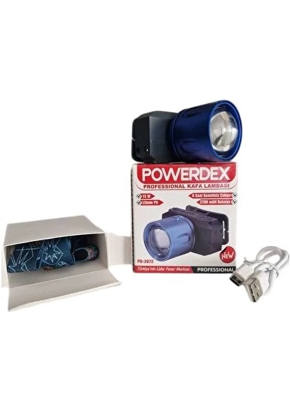 PD-2072 Profesyonel Kafa Lambası | 15W 1500 Lümen | Sensörlü, Zoomlu, Metal Kafa, Type-C Şarjlı fiyatları