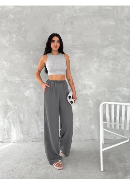Ayrobin Oversize Kadın Pantalon - Füme fiyatları