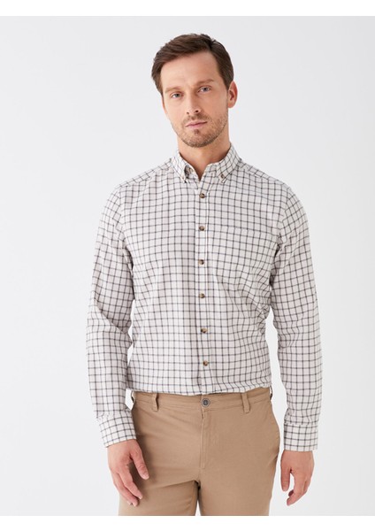 Yeni Sezon Regular Fit Uzun Kollu Ekose Erkek Gömlek fiyatları
