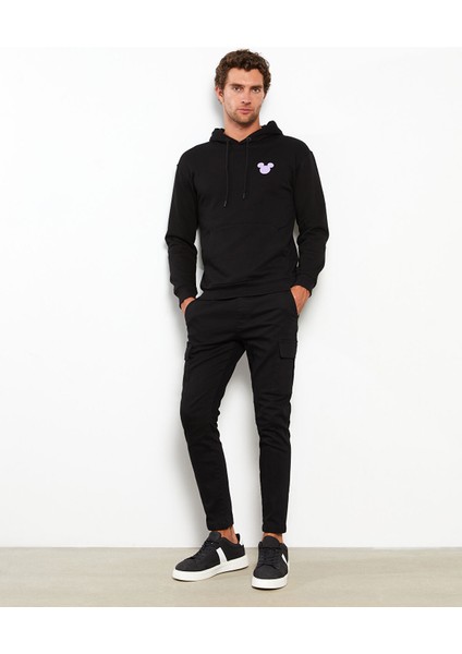 Yeni Sezon Slim Fit Gabardin Erkek Kargo Pantolon