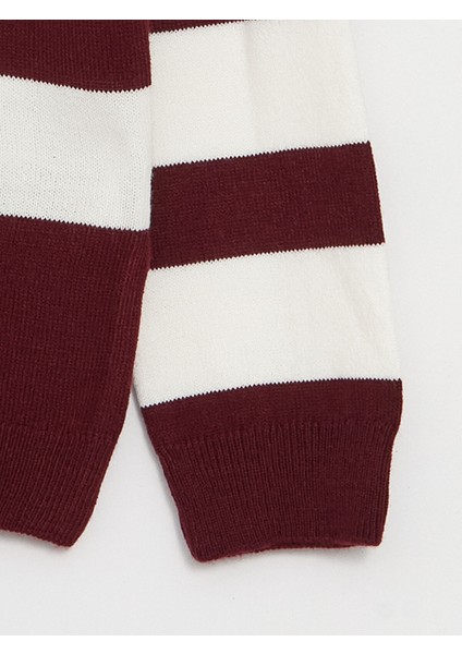 Yeni Sezon Bisiklet Yaka Çizgili Uzun Kollu Erkek Çocuk Triko Kazak indirimleri