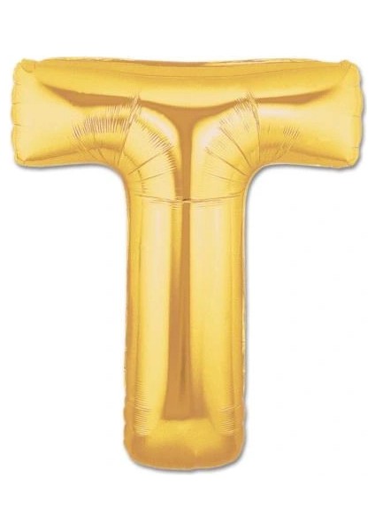 Ieg® T Harf Folyo Balon Altın Renk 40 Inç (4887)