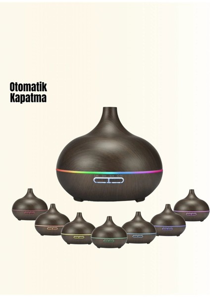 7 Renk Işıklı Ultrasonik Hava Difüzörü – Sessiz ve Güvenli Kullanım fırsatları