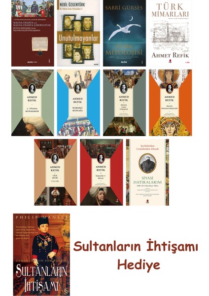 11 Kitaplık Tarih Seti + Sultanların Ihtişamı