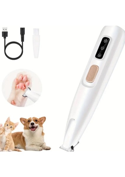 Kedi ve Köpekler Için Profesyonel Tiras Makinesi(Patı ve Hassas Bölgeler) LED Isikli USB Sarjli fiyatları