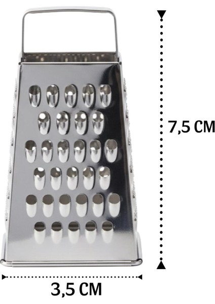 Mini Rende Pratik Mutfak Rendesi Mıknatıssız 7,5cm x 3,5cm modelleri