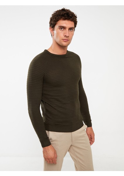 Yeni Sezon Bisiklet Yaka Erkek Triko Kazak