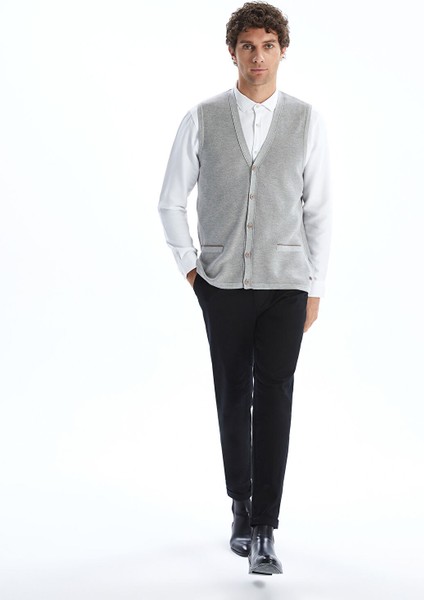 Yeni Sezon Standart Kalıp V Yaka Erkek Triko Yelek fiyatları