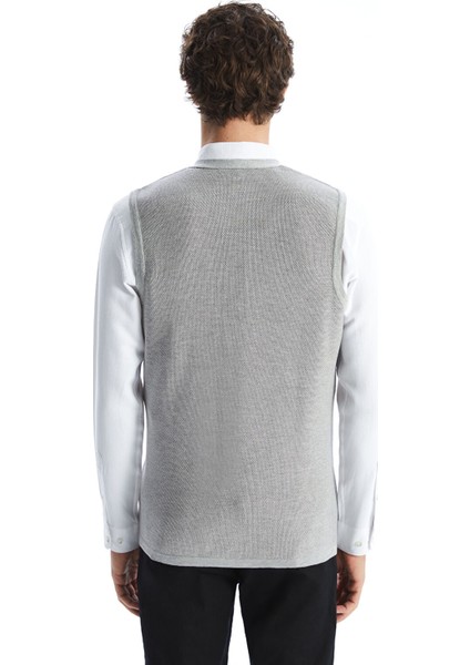 Yeni Sezon Standart Kalıp V Yaka Erkek Triko Yelek fırsatları