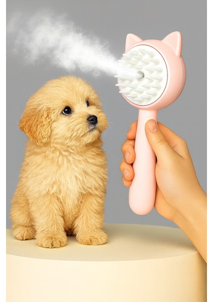 Buharlı Masajlı Kedi Köpek Tarağı – Tüy Dökülmesini Azaltan Fırça fiyatları