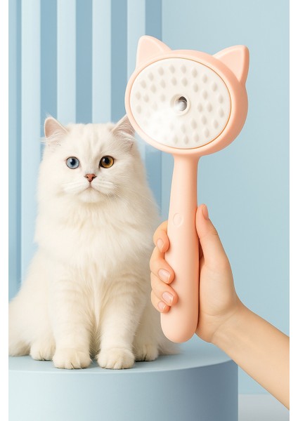 Buharlı Masajlı Kedi Köpek Tarağı – Tüy Dökülmesini Azaltan Fırça modelleri