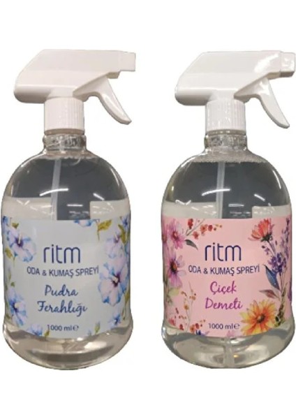 Oda&kumaş Spreyi Çicek Demeti 1000ML ve Pudra Ferahlığı 1000ML