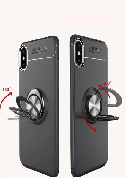 Ieg iPhone Xs Kılıf Range Yüzüklü Silikon - Kırmızı fırsatları