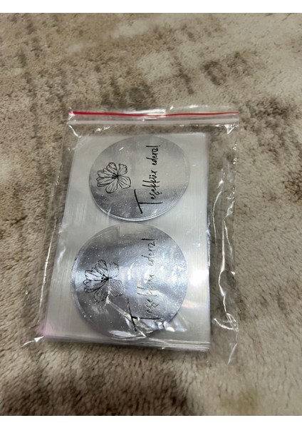 Teşekkür Ederiz Etiket Gümüş Metalize 50MM Çap fiyatları