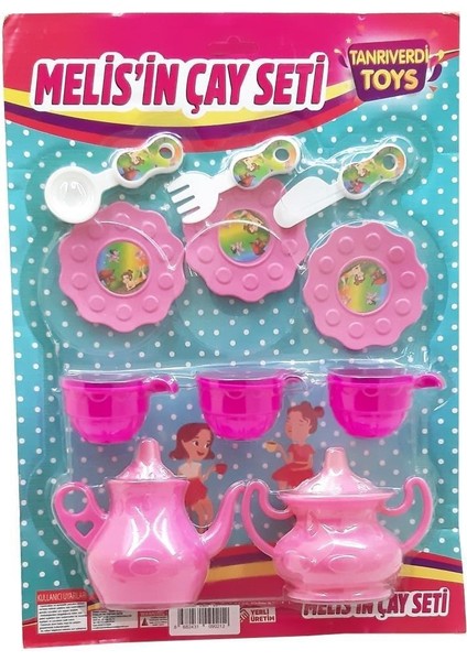 Oyuncak Orta Boy Kartela Çay Seti SMK021
