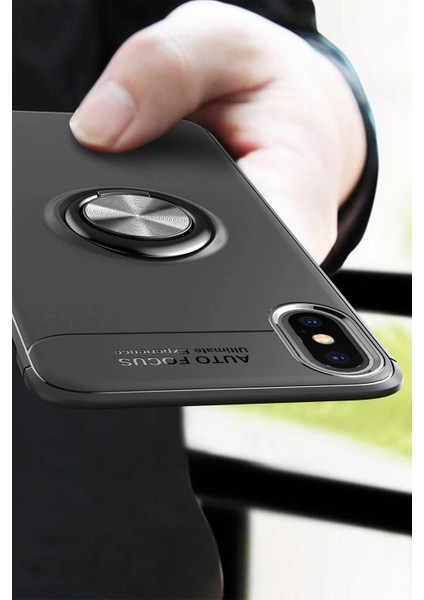 Ieg iPhone Xs Kılıf Range Yüzüklü Silikon - Kırmızı indirimleri