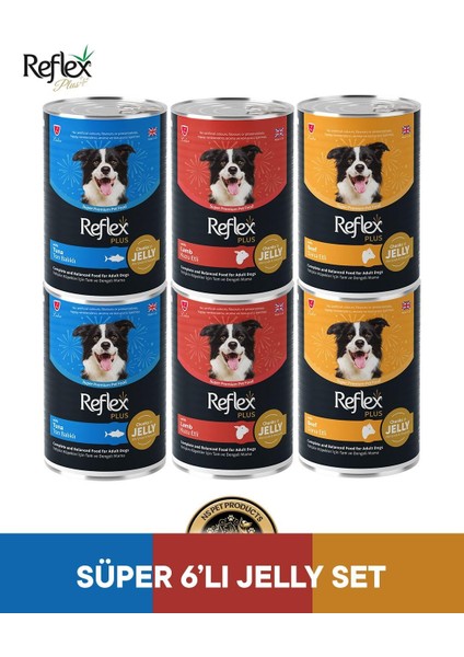 Plus Köpek Maması Süper 6'lı Jelly Set