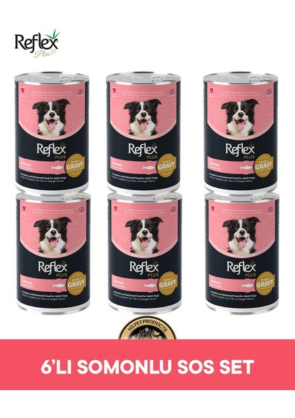 Plus Köpek Maması 6'lı Somonlu Sos Set