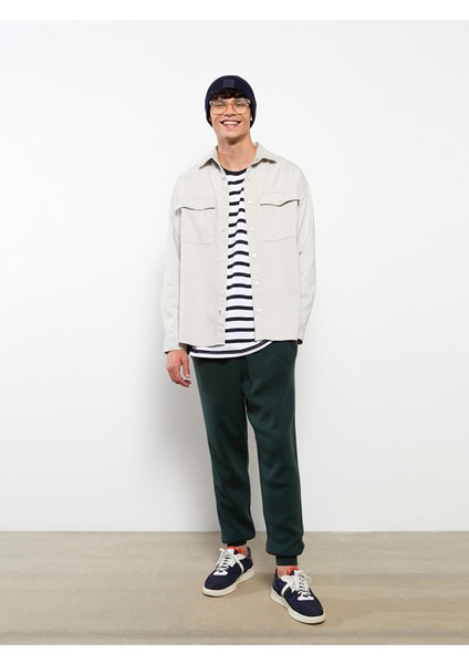 Yeni Sezon Slim Fit Erkek Triko Jogger Pantolon