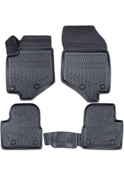 Peugeot 208 2021-2025 Için Havuzlu Paspas, Yüksek Kenarlı, Esnek, Araca Özel, Kokusuz, Oto Paspas