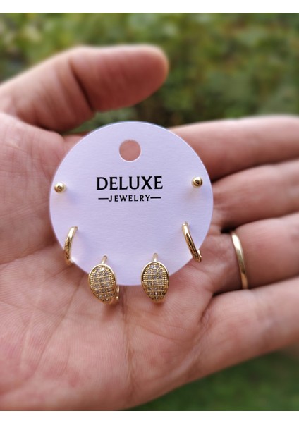 Çelik Şık Tasaramıyla Dikkat Çeken Çoklu Küpe fiyatları