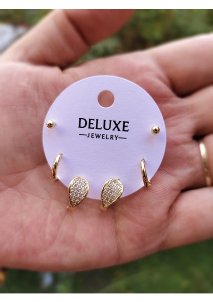 Çelik Şık Tasaramıyla Dikkat Çeken Çoklu Küpe modelleri