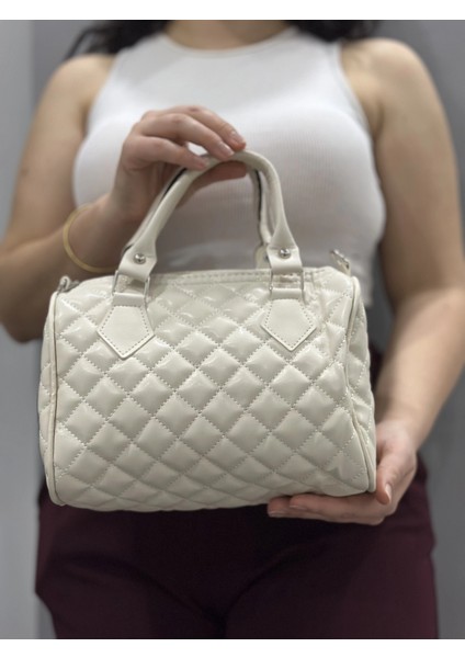 Nrtmsa Kapaksız Kapitone Krem Cilt Çanta (Beden: Standart) fırsatları