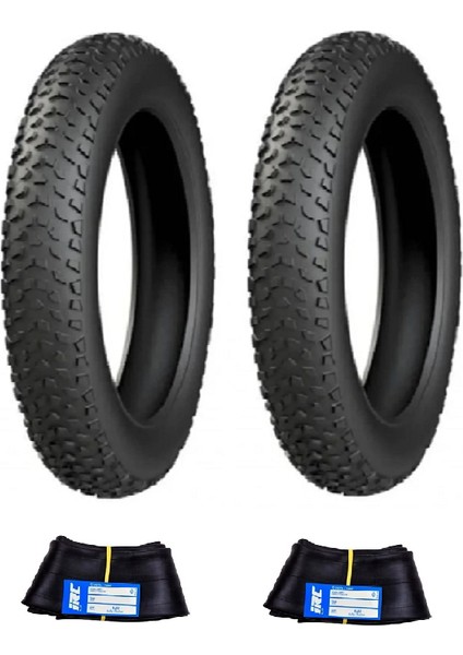 Irc 20X4.00 Tube Type (Iç Lastikli) Elektrikli Bisiklet Dış Lastiği + Irc Iç Lastik Seti x 2 Adet