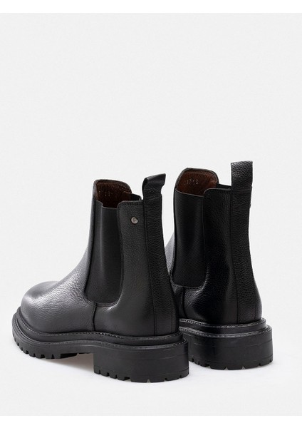 Siyah Flotter Hakiki Deri Soft Chelsea Kadın Bot indirimleri
