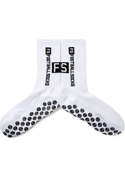 3 Çift Kaydırmaz Silikon Tabanlı Futbol Çorabı Kauçuk Havlu Taban Dikişsiz Maç Sporcu Tozluk Konç