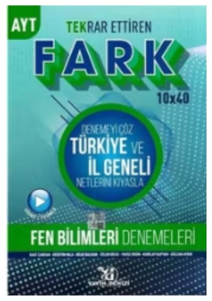 Yayın Denizi Ayt Fen Bilimleri 10 x 40 Tekrar Ettiren Fark Denemeleri [paperback]