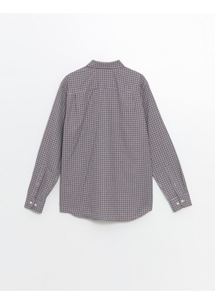 Yeni Sezon Regular Fit Uzun Kollu Ekose Gabardin Erkek Gömlek modelleri