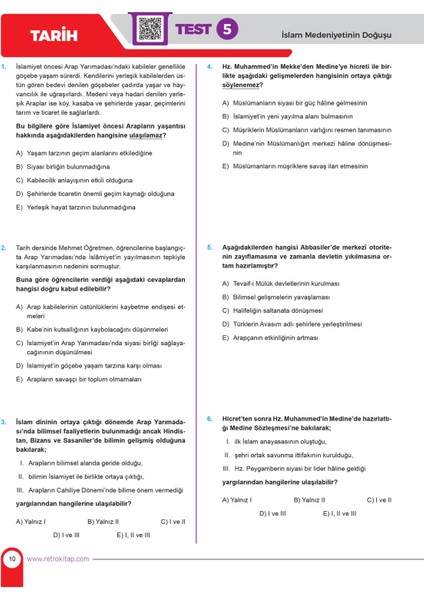 2026 Tyt Sözel Kamp Ateşi Soru Bankası Tarih Coğrafya Din Felsefe Retro Yayınları fiyatları